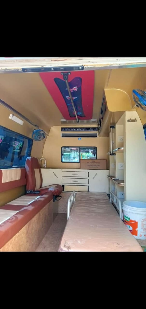 Ventilator support equipment in ambulance — critical care transport Visakhapatnam